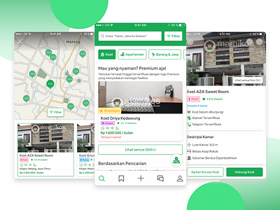 Mamikos.com Redesign - Apartment Finder App mobile app mobile app design ui design uidesign