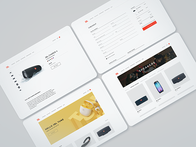 JBL — E-commerce clean creative design interface minimal ui ux web web design website