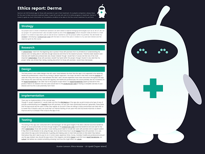 Derma - Ethics Report