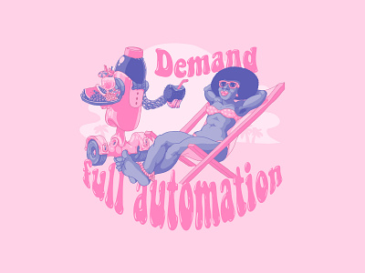 Demand Full Automation design fashion fashion design illustration photoshop t-shirt