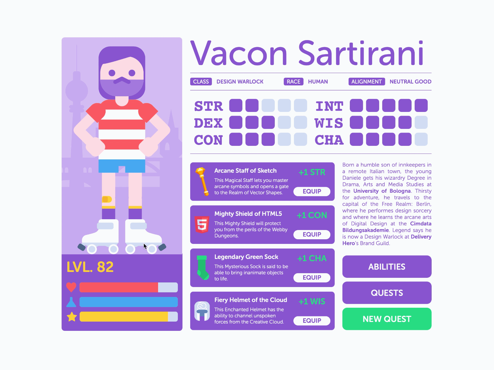 Gamified Online Resume