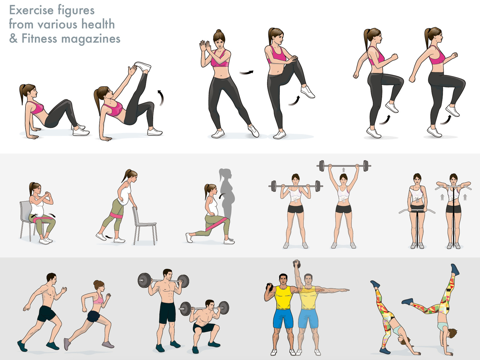 Exercise Illustration by Jason Pickersgill on Dribbble