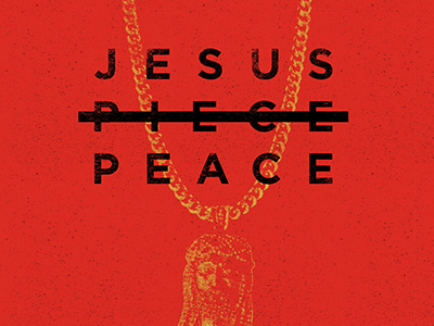 Jesus Peace apparrel dope fly gold jesus merch peace piece red