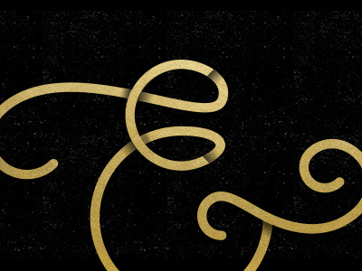 Crockett Wedding Ampersand ampersand clean fancy gold lettering logo typography wedding