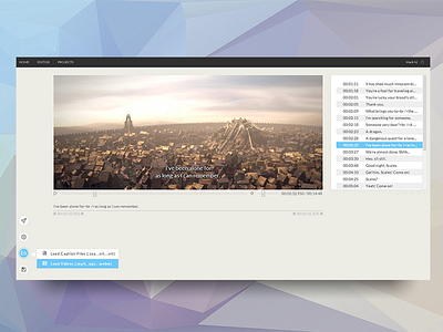 Subtitling on the Cloud caption desktop nagi subtitle timeline ui video web