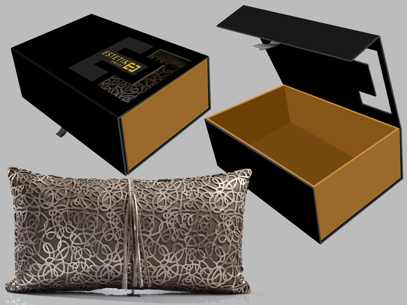CUSHION packaging design luxury brand cushion package design packaging