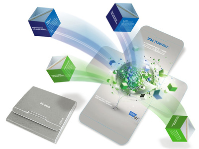 Power your planet with smarter systems. IBM POWER7 brochure design design ibm packaging popup design popups power