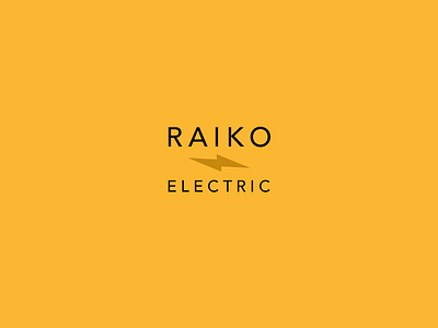 Raiko Electric electric electricity lightning logo ⚡️