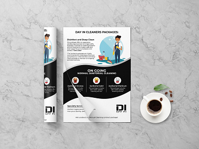 Cleaning Flyer Template a4 paper advertisment business flyer cleaning leaflet cleaning package flyer cleaning service creative flyer door hanger flyer template handout modern flyer print design