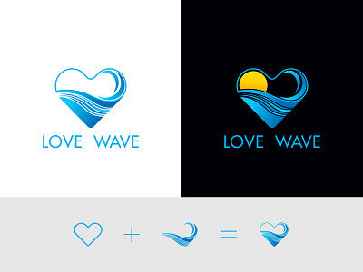 Love Wave Logo design brand design branding clean creative design logoconcept logodesign logoidea logoinspiration love love wave logo minimalist minimalist logo simple logo wave