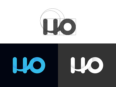 H + O Letter Combination Logo
