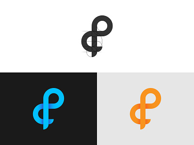 d + p Letter combination Logo