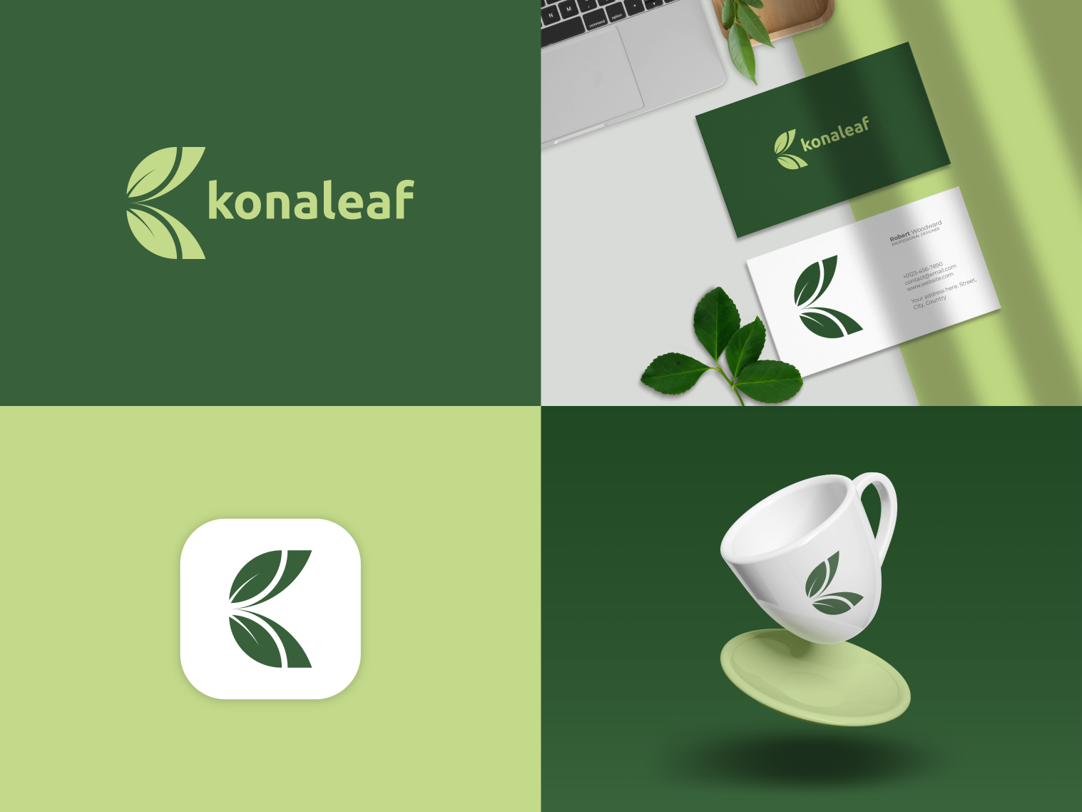 Letter K + Leaf Logo Design by Ashiqur Rahamn Tareq on Dribbble