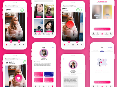 Clean and Minimal Dating App Mockup adobe xd android app android app design app dating app dating website design iphone app mobile app design modern design swipe right tinder ui ux