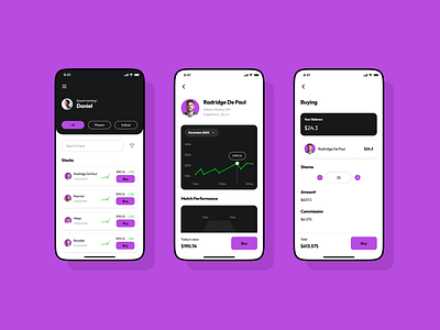 Players Stocks Trading Mobile App