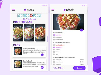 Sleek Food App Ui Design adobe xd app design food food app food app ui mobile app design restaurant app ui ux