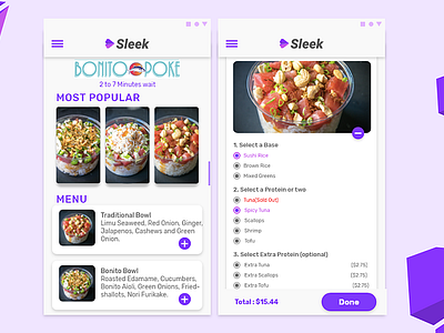 Sleek Food App Ui Design