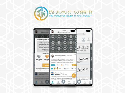 IslamicWorld Mobile App Ui Design adobe xd android app android app design app design islamic islamic app islamic design islamicworld mobile app design muslims app ui ux