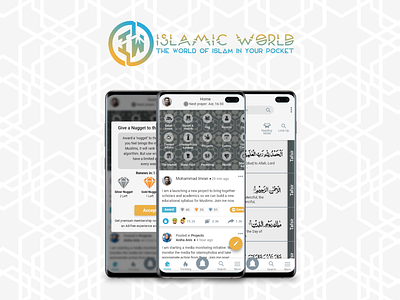 IslamicWorld Mobile App Ui Design