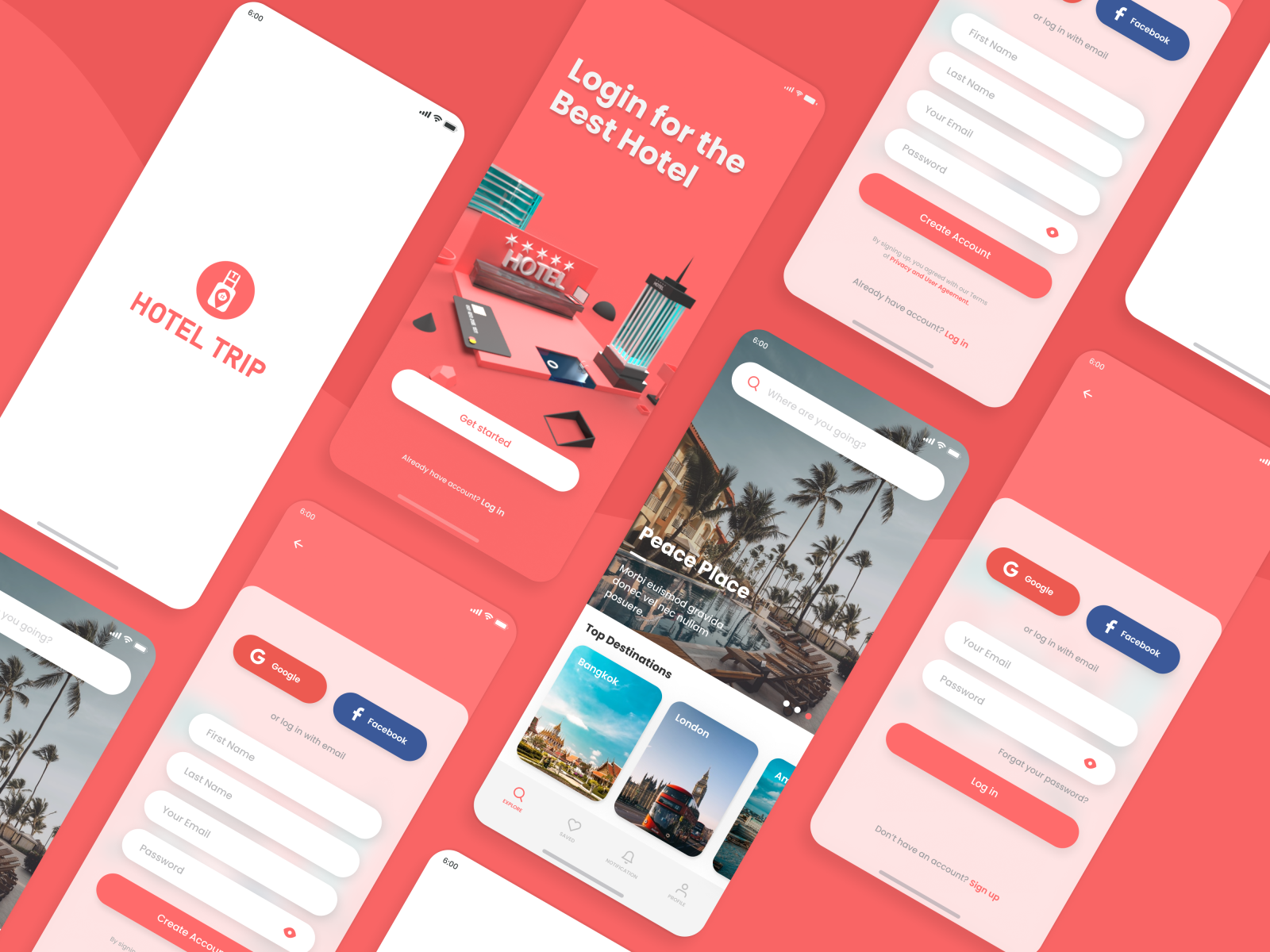 Hotel Booking App - Mobile Concept by Ajmain Tazwar on Dribbble
