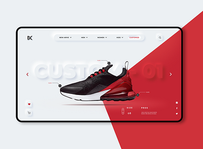 Knack Shoes Collection Landing Page Website Design 2020 trend app design branding and identity concept creative dribbble best shot landing landing page design landingpage landingpagedesign redesign ui design uidesign uiuxdesign ux web design webdesign website design concept