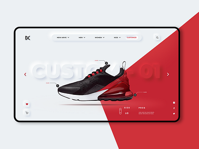 Knack Shoes Collection Landing Page Website Design