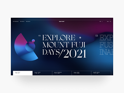 Japan Travel composition fuji gradient grid interface japan minimalism slider travel typography ui ux webdesign