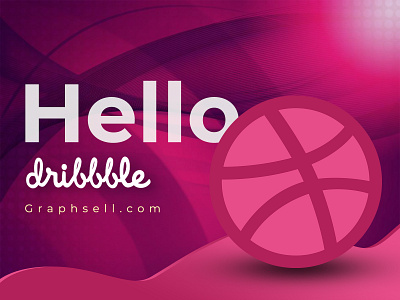 Hello dribbble 👋 graphic design