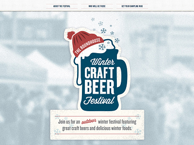 Winter Craft Beer Festival craft beer festival logo web design website