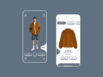 Hanger - home app avatar design flat minimal shop shopping ui ux webshop