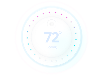 Thermostat UI dial -  #30dayUI -Day 4