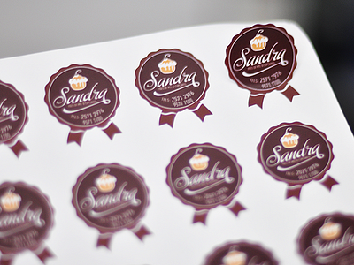 Sandra Cupcakes cupcake sticker