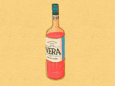 Daily Doodle #5 alcohol beverages daily doodle drawing drinks portugal portugese rose summer wine