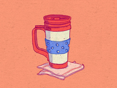 Daily Doodle #15 beverages breakfast caffeine coffee dailies daily doodle drawing french press illustration morning