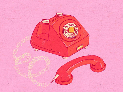 Daily Doodle #22 art communication daily doodle illustration landline phone vintage