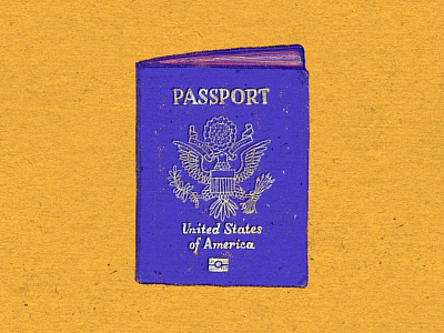 Daily Doodle #32 america dailies doodle drawing illustration passport travel usa