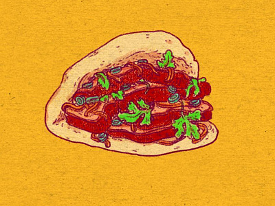 Daily Doodle #44 art bao dailies doodle food illustration pork belly pork bun
