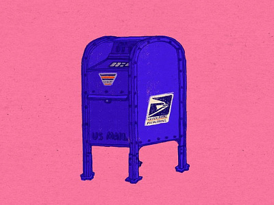 Daily Doodle #56 doodle drawing illustration mail mailbox usps