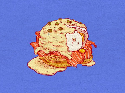 Daily Doodle #66 breakfast daily doodle egg food hangover hollandaise illustration salmon