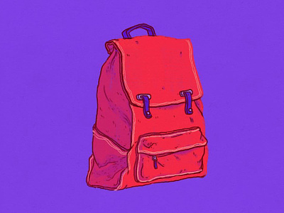 Daily Doodle #70 accessories apparel backpack dailies daily doodle illustration moving travel