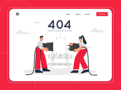 404 page error design icon illustration ui ux vector web website