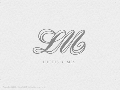 L+M Wedding Monogram letter wedding wedding logo wedding monogram