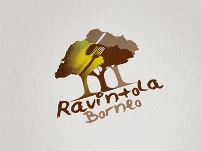 Restaurant Logo (v2) green logo restaurant tree tropical