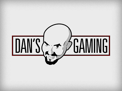Dan's Gaming branding face gaming logo twitch