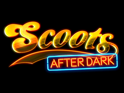 Scoots After Dark - Logo Animation cheers gif logo neon