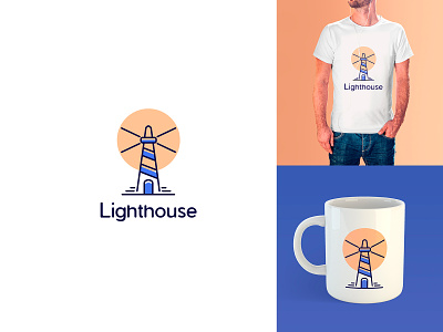Lighthouse logo branding branding design dailylogochallenge design flat flatdesign icon illustration lighthouse lighthouse logo logo logodesign logotype minimal vector vector illustration