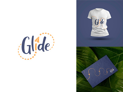 GLIDE airplane logo branding dailylogochallenge design flat glide illustration logo logodesign logotype minimal vector