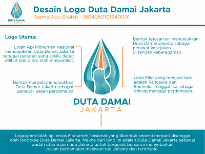 Konsep Desain Logo Duta Damai Jakarta Darma Abu Shaleh design illustration illustrator logo vector