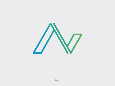 A+L MONOGRAM LOGO DESIGN branding design flat illustration illustrator logo logo logodesign monogram vector minimal typography vector