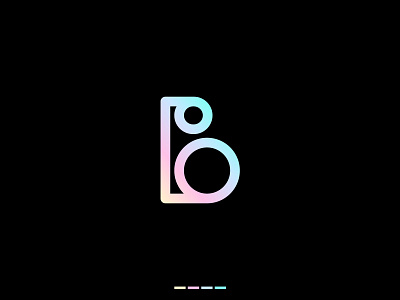 B LETTER MONOGRAM DESIGN